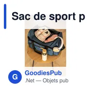 Sac de sport personnalisable B'RIGHT avec logo | Joyce - Miniature 2