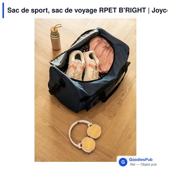 Sac de sport personnalisable B'RIGHT avec logo | Joyce - Image 3
