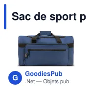 Sac de sport personnalisable B'RIGHT avec logo | Joyce - Miniature 4