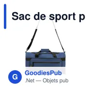 Sac de sport personnalisable B'RIGHT avec logo | Joyce - Miniature 5