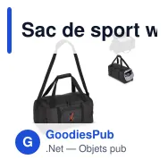 Sac de sport week-end personnalisable en R-PET 30 L avec logo - Liam - Miniature 1