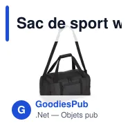 Sac de sport week-end personnalisable en R-PET 30 L avec logo - Liam - Miniature 2
