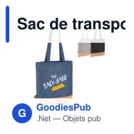 Sac de transport personnalisable en R-PET et liège 35 x 40 cm avec logo - Liège - Miniature 1