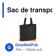 Sac de transport personnalisable en R-PET et liège 35 x 40 cm avec logo - Liège - Miniature 2