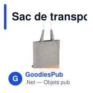 Sac de transport personnalisable en R-PET et liège 35 x 40 cm avec logo - Liège - Miniature 3