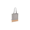 Variante Gris - Sac de transport personnalisable en R-PET et liège 35 x 40 cm avec logo - Liège
