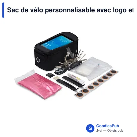 Sac de vélo personnalisable avec logo et accessoires | Fabio