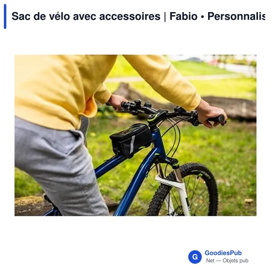 Sac de vélo personnalisable avec logo et accessoires | Fabio - Image 12