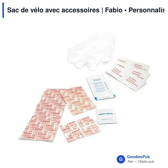 Sac de vélo personnalisable avec logo et accessoires | Fabio - Image 6