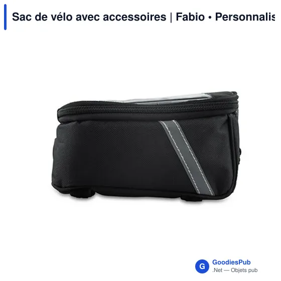 Sac de vélo personnalisable avec logo et accessoires | Fabio - Image 8
