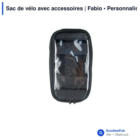 Sac de vélo personnalisable avec logo et accessoires | Fabio - Image 9