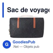 Sac de voyage personnalisable en feutre rPET avec logo - Natalie - Miniature 2
