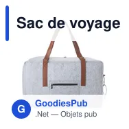 Sac de voyage personnalisable en feutre rPET avec logo - Natalie - Miniature 11