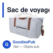 Sac de voyage personnalisable en feutre rPET avec logo - Natalie - Miniature 3