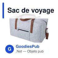 Sac de voyage personnalisable en feutre rPET avec logo - Natalie - Miniature 9