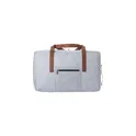 Variante gris clair - Sac de voyage personnalisable en feutre rPET avec logo - Natalie