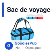 Sac de voyage personnalisable 100 L en PVC et polyester avec logo - XL - Miniature 1