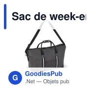 Sac de week-end personnalisable en toile de coton recyclé avec logo - Harper - Miniature 4