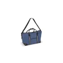 Variante Bleu foncé - Sac de week-end personnalisable en toile de coton recyclé avec logo - Harper