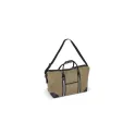 Variante Vert olive - Sac de week-end personnalisable en toile de coton recyclé avec logo - Harper
