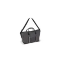 Variante Gris foncé - Sac de week-end personnalisable en toile de coton recyclé avec logo - Harper