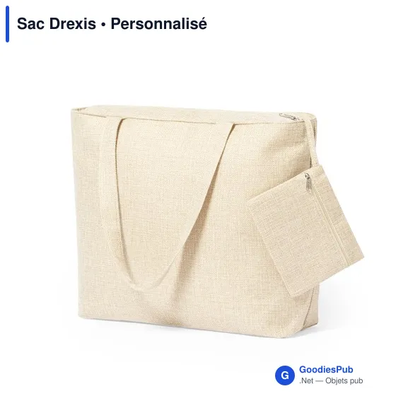 Tote bag personnalisable avec logo pour entreprises et événements - Image 1