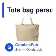 Tote bag personnalisable avec logo pour entreprises et événements - Miniature 2
