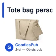 Tote bag personnalisable avec logo pour entreprises et événements - Miniature 3