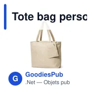 Tote bag personnalisable avec logo pour entreprises et événements - Miniature 4
