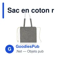 Sac en coton recyclé 2 en 1 personnalisable avec logo | Gondulfo - Miniature 12