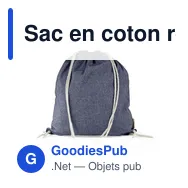 Sac en coton recyclé 2 en 1 personnalisable avec logo | Gondulfo - Miniature 4