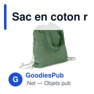 Sac en coton recyclé 2 en 1 personnalisable avec logo | Gondulfo - Miniature 6