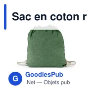 Sac en coton recyclé 2 en 1 personnalisable avec logo | Gondulfo - Miniature 8
