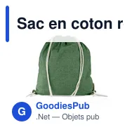 Sac en coton recyclé 2 en 1 personnalisable avec logo | Gondulfo - Miniature 9