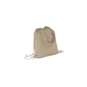 Variante beige - Sac en coton recyclé 2 en 1 personnalisable avec logo | Gondulfo
