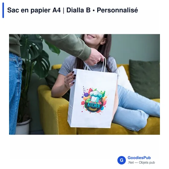 Sac en papier A4 | Dialla B - Image 2