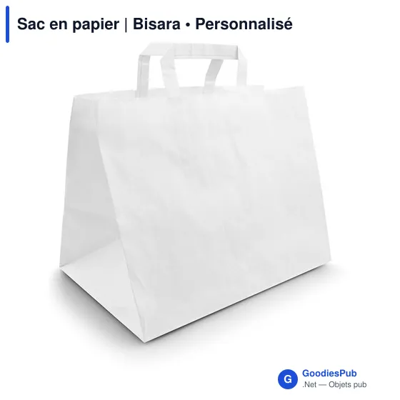 Sac en papier personnalisable avec logo - Bisara - Image 1
