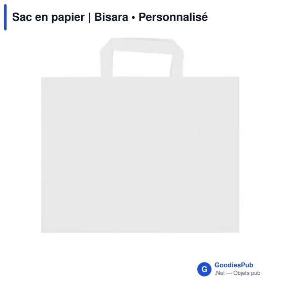 Sac en papier personnalisable avec logo - Bisara - Image 2