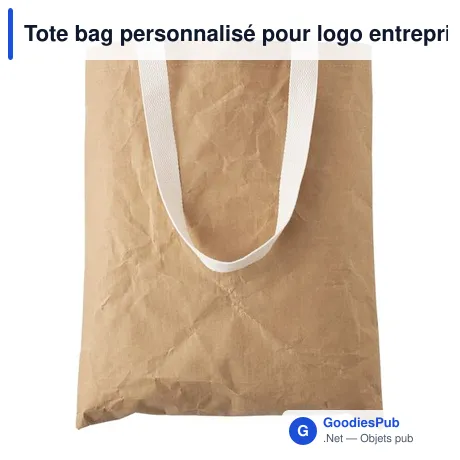 Tote bag personnalisé pour logo entreprise - Sac en papier laminé