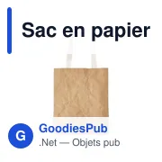 Tote bag personnalisé pour logo entreprise - Sac en papier laminé - Miniature 2