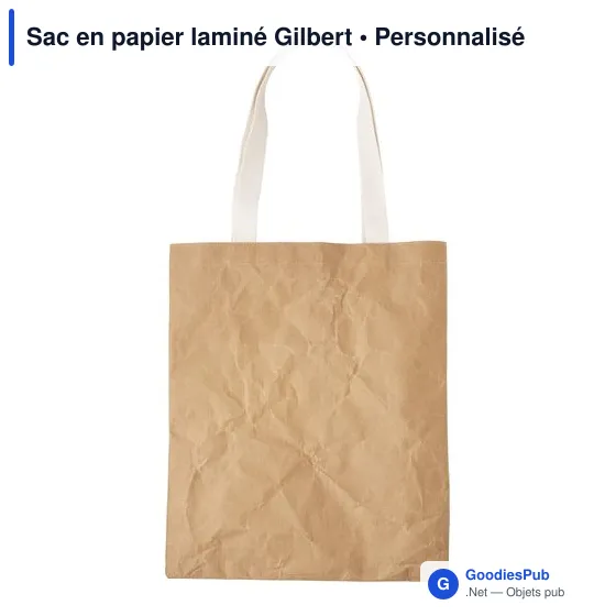 Tote bag personnalisé pour logo entreprise - Sac en papier laminé - Image 2