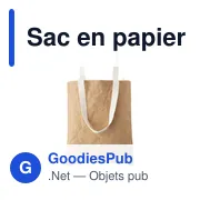 Tote bag personnalisé pour logo entreprise - Sac en papier laminé - Miniature 3