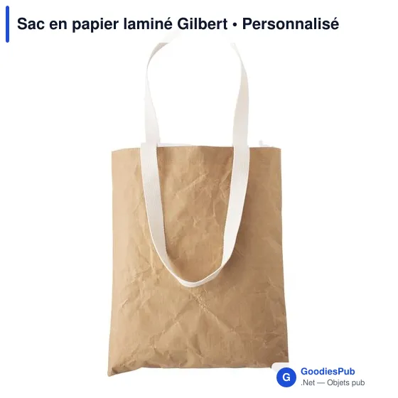 Tote bag personnalisé pour logo entreprise - Sac en papier laminé - Image 3