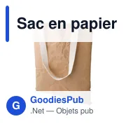 Tote bag personnalisé pour logo entreprise - Sac en papier laminé - Miniature 4