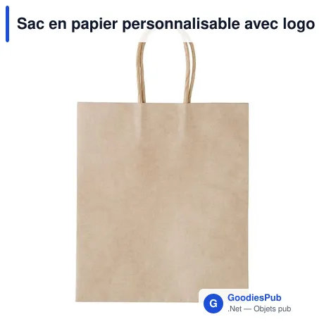 Sac en papier personnalisable avec logo - Mariano