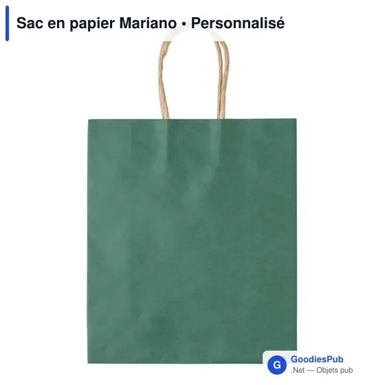 Sac en papier personnalisable avec logo - Mariano - Image 2