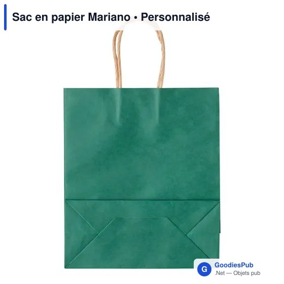 Sac en papier personnalisable avec logo - Mariano - Image 11