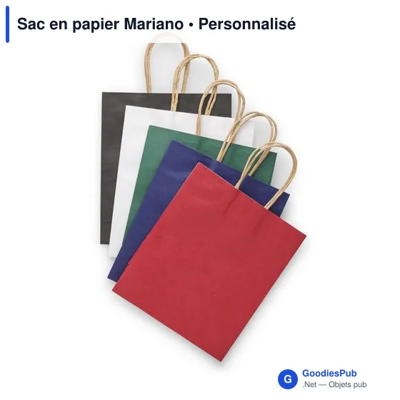 Sac en papier personnalisable avec logo - Mariano - Image 12