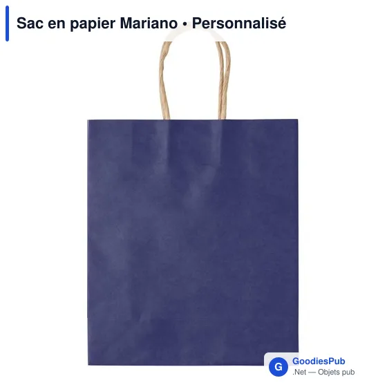 Sac en papier personnalisable avec logo - Mariano - Image 7