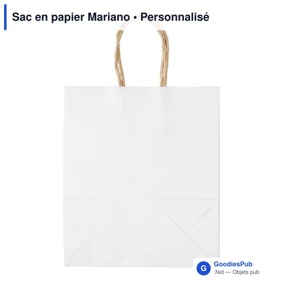 Sac en papier personnalisable avec logo - Mariano - Image 9